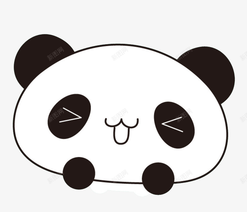 卡通熊猫宝宝装饰png免抠素材_新图网 https://ixintu.com 卡通 熊猫宝宝 素材 装饰