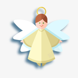 基督教的翅膀彩色圣诞天使精灵高清图片