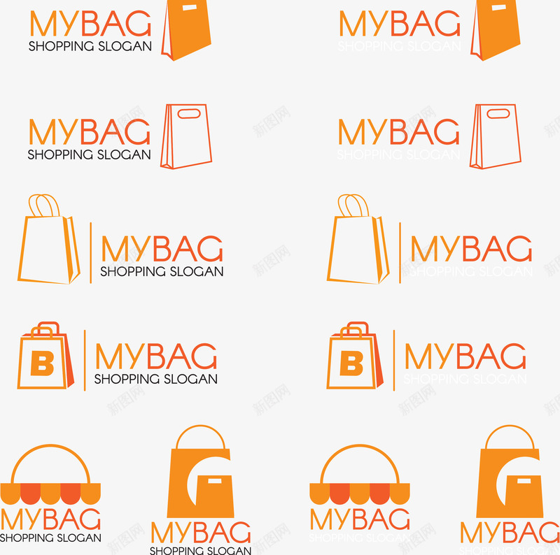 购物袋包标LOGO矢量图图标ai_新图网 https://ixintu.com LOGO logo释义 我的包包 购物袋 矢量图