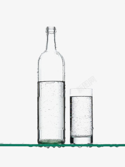 瓶子水玻璃瓶素材