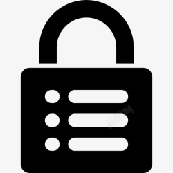 挂锁锁数据安全图标高清图片
