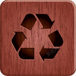 环保红橡木质材料矢量图素材
