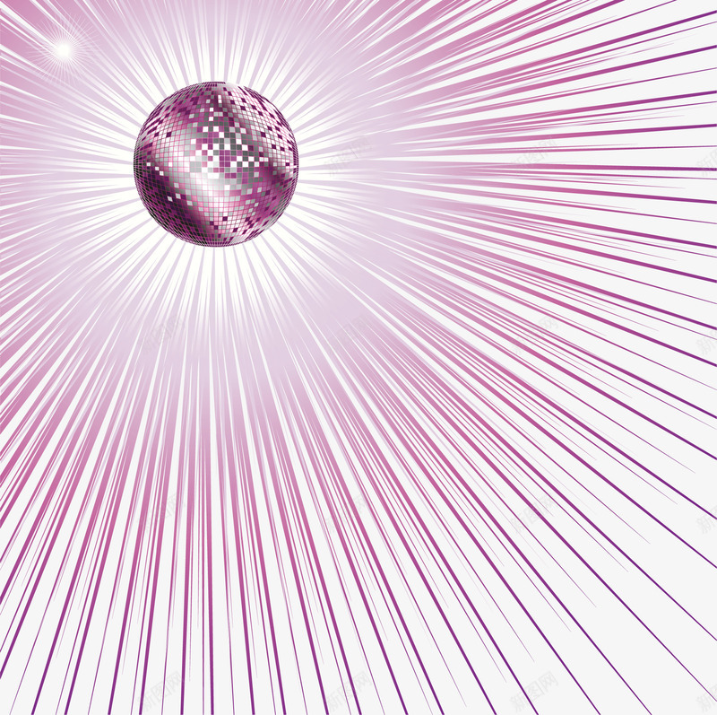 紫色球和光线矢量图ai免抠素材_新图网 https://ixintu.com 光线 灯光 球 紫色 紫色球和光线 矢量图