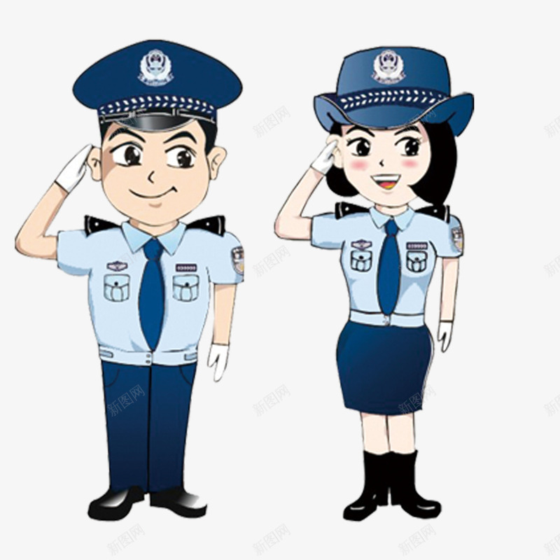 警官元素png免抠素材_新图网 https://ixintu.com png 元素 卡通 小人 网络警察 警官