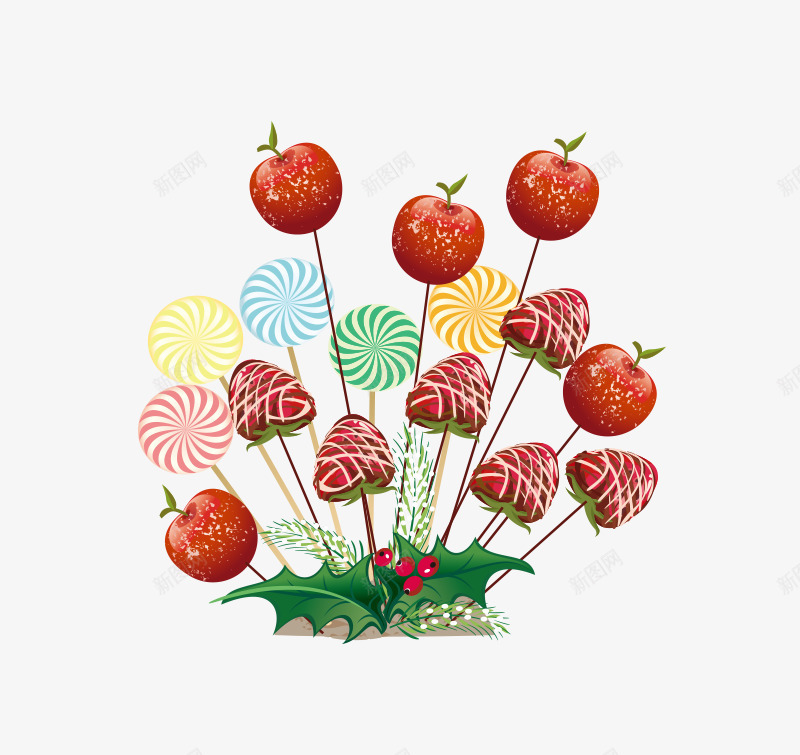 水果食物红色png免抠素材_新图网 https://ixintu.com 水果 点缀 红色