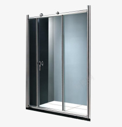 易洁淋浴房一字型简易淋浴房高清图片