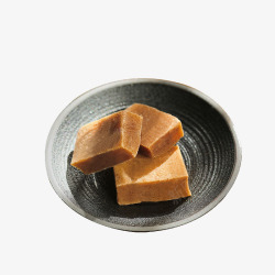 陶瓷碗山楂块饼素材