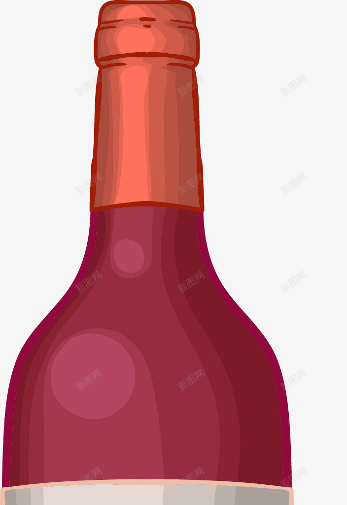 手绘红酒矢量图ai免抠素材_新图网 https://ixintu.com 卡通 手绘 红酒 葡萄酒 酒水 矢量图