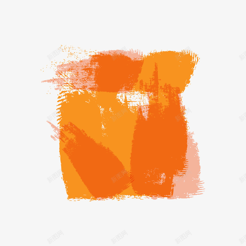 手绘水彩橙色涂鸦墨迹png免抠素材_新图网 https://ixintu.com 墨迹 手绘 橙色 水彩 涂鸦