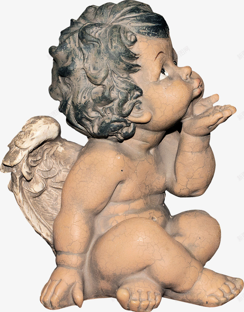 雕像png免抠素材_新图网 https://ixintu.com 丘比特 天使 婴儿 纯洁 翅膀 雕像 雕塑