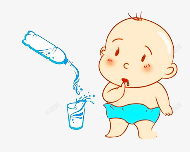 宝宝想喝水png免抠素材_新图网 https://ixintu.com 喝水 喝水海报 婴儿 宝宝 宝宝喝水 小宝宝