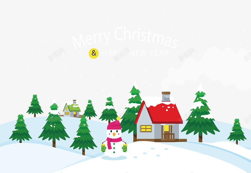 下雪的圣诞节png免抠素材_新图网 https://ixintu.com 下雪 可爱圣诞节 圣诞 圣诞节 白色的雪地 矢量png