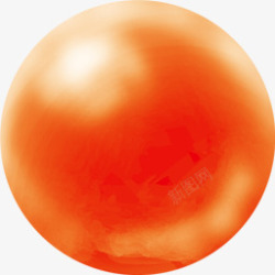 圆球橙色素材