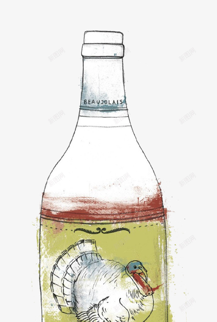 卡通玻璃瓶子png免抠素材_新图网 https://ixintu.com 玻璃瓶 调味剂 酒精 饮料