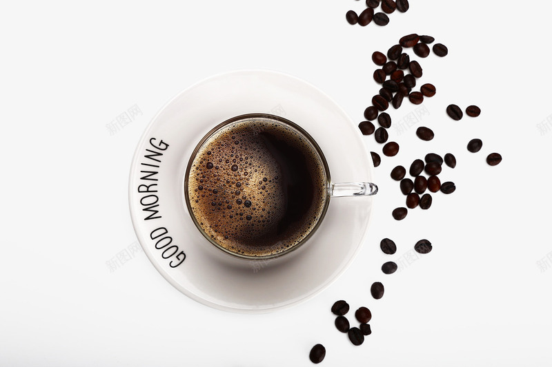 醇美咖啡png免抠素材_新图网 https://ixintu.com 休闲时间 咖啡 咖啡杯 咖啡沫 咖啡玻璃杯 咖啡豆 托盘 瓷盘 简约 餐后时光