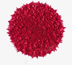 红色晶体粉末素材
