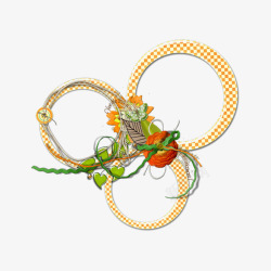 植物花边装饰图素材