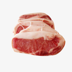 新鲜猪排黑猪肉素材