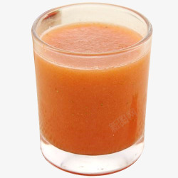 送鲜榨果汁一杯一杯胡萝卜汁高清图片