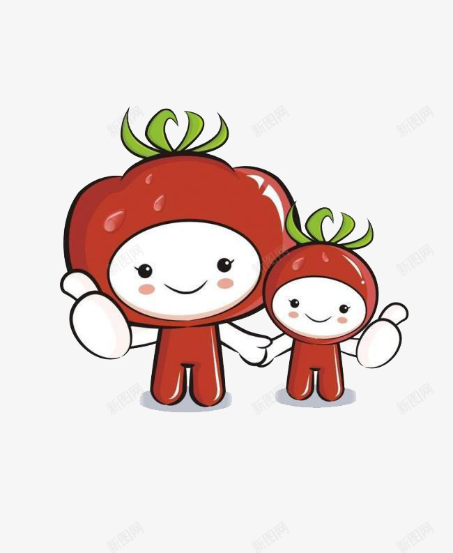 可爱的番茄小人造型元素png免抠素材_新图网 https://ixintu.com 元素 可爱 小人 番茄 造型