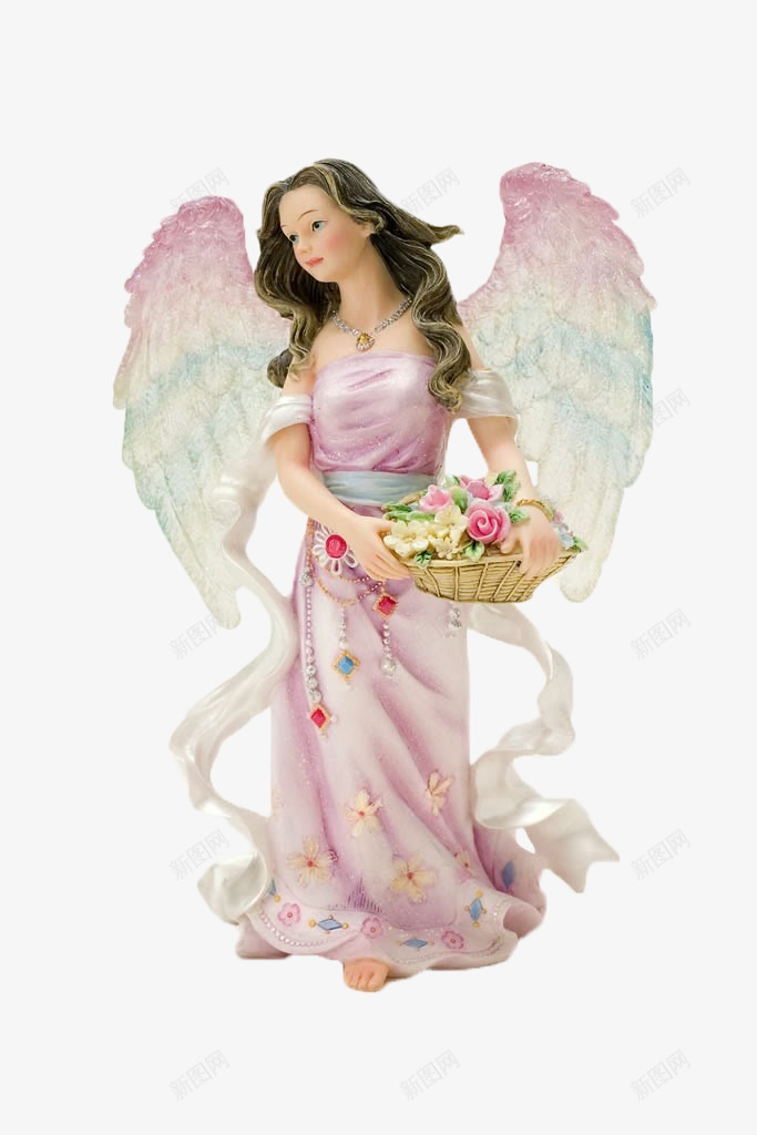 小女孩png免抠素材_新图网 https://ixintu.com 天使 小女孩 翅膀 雕像