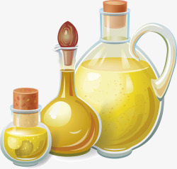 瓶子橄榄油矢量图素材