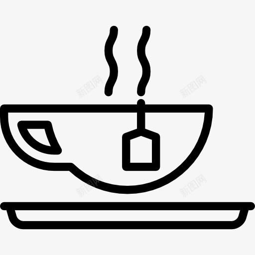 一杯茶图标png_新图网 https://ixintu.com 厨具 咖啡店 热饮 热饮符号 茶杯 输液 食品