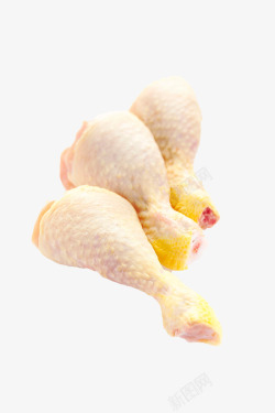 白色的鸡腿白色新鲜鸡小腿肉高清图片
