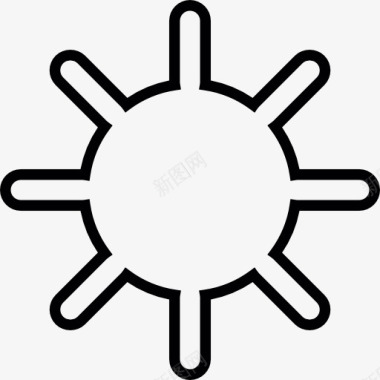 太阳象征图标图标