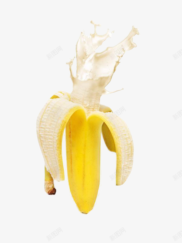 飞溅香蕉瓤实物png免抠素材_新图网 https://ixintu.com 实物 飞溅 香蕉