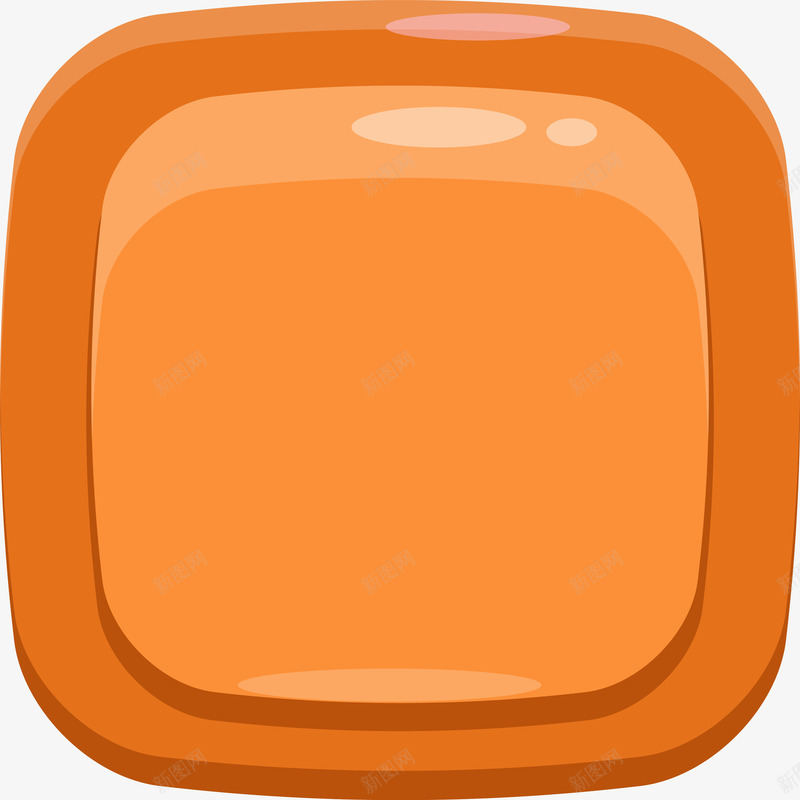 橙色卡通方形糖果png免抠素材_新图网 https://ixintu.com 卡通糖果 方糖 橙色糖果 甜品 甜食 装饰图案
