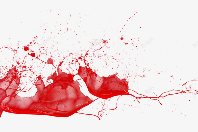 红色水花png免抠素材_新图网 https://ixintu.com 水花 红色 装饰素材 飞溅