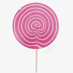 条纹波板糖实物一个粉色条纹波板糖高清图片