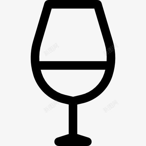 酒红色玻璃图标png_新图网 https://ixintu.com 葡萄酒 酒 酒红色玻璃 食品