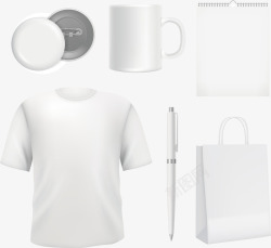 白色的衣服矢量图素材