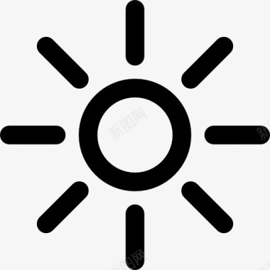 明媚的阳光图标图标