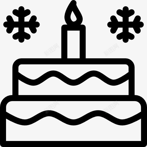 蛋糕图标png_新图网 https://ixintu.com 生日蛋糕 蛋糕 蜡烛 面包 食品 食品和餐厅