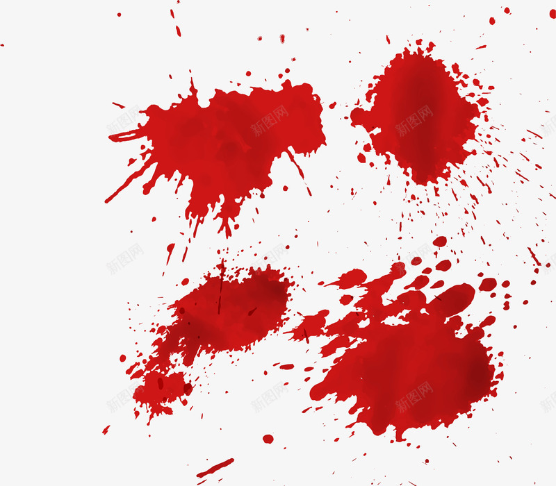 喷洒的血迹png免抠素材_新图网 https://ixintu.com 液体 溅血 矢量素材 红色 血迹 飞溅
