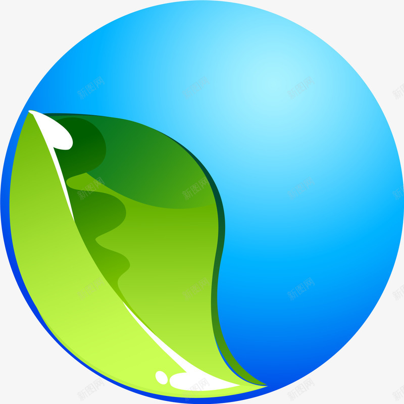 大自然绿色环保叶子png免抠素材_新图网 https://ixintu.com 大自然 爱护环境 环保叶子 绿色叶子 蓝色圆球 质感