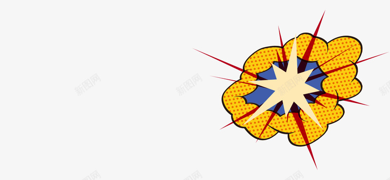 装饰爆炸图png免抠素材_新图网 https://ixintu.com 云体 免费PNG 图案 彩色 星星 爆炸 爆炸图 装饰 黄色