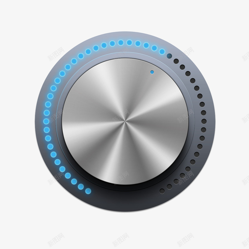 圆形蓝色按钮进度条png免抠素材_新图网 https://ixintu.com 圆形 圆形进度条 按钮 蓝色 进度条