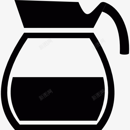 咖啡壶图标png_新图网 https://ixintu.com 咖啡 咖啡店 喝热饮料 手冲壶 杯子 食品 饮料
