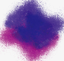 喷洒紫色墨点素材