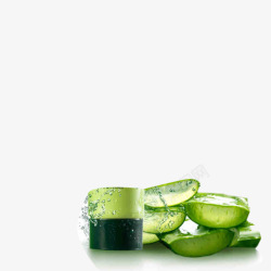绿色新鲜芦荟香皂素材
