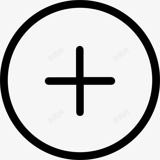 循环加按钮图标png_新图网 https://ixintu.com 加号 多媒体选项 数学 此外 添加 界面