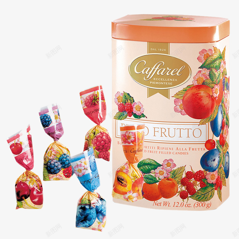 彩色水果糖果一罐png免抠素材_新图网 https://ixintu.com 一罐 产品实物 彩色水果糖果 礼盒