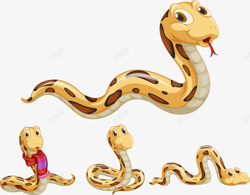 小巴蛇png免抠素材_新图网 https://ixintu.com 儿童 卡通 老蛇 菜花蛇