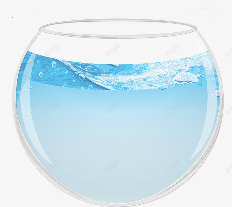 装有海水的鱼缸png免抠素材_新图网 https://ixintu.com 手绘 海水 玻璃缸 装水鱼缸 鱼缸