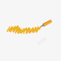 黄色蜡笔黄色蜡笔笔迹高清图片