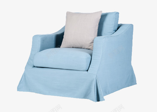 沙发椅png免抠素材_新图网 https://ixintu.com 个性 地中海风沙发椅 蓝色